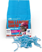 Big League Chew original flavor shredded gum textured close up
