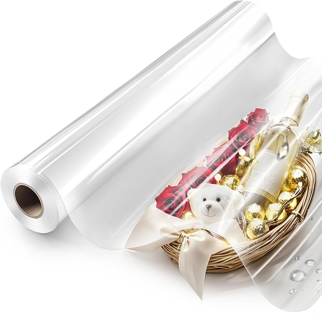 Perkhomy Folio Clear Cellophane Wrap Roll front packaging view