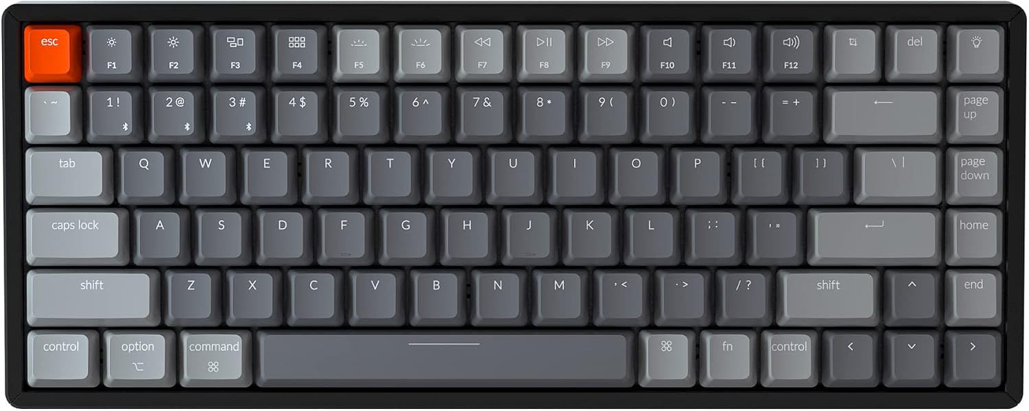 Keychron K2 Version 2 Gateron Brown switch wireless mechanical keyboard front view