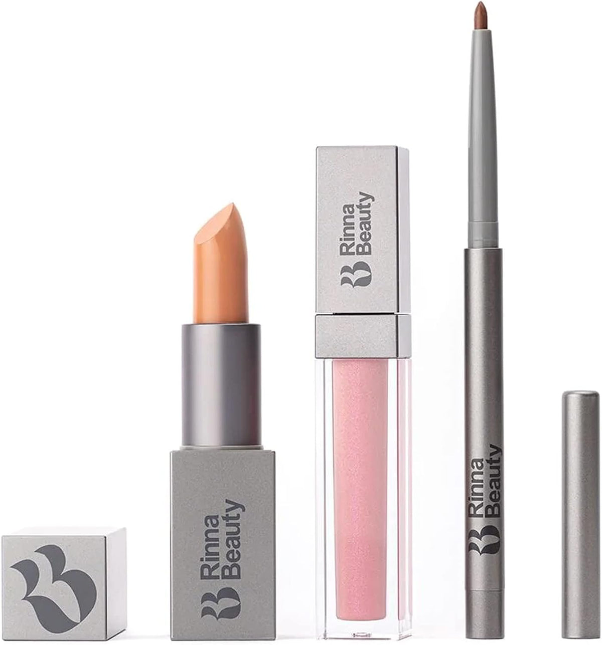 Rinna Beauty Icon Lip Kit - Kiki- All-in-One Lip Kit Includes Lipstick, Lip Gloss, Lip Liner - Cool Brown look - Vegan, Long-Lasting, Anti-Aging & Moisturizing, Cruelty-Free - 1 each - Image 14