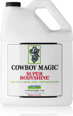 Detangling hair spray for horses and thick coat pets by Cowboy Magic.