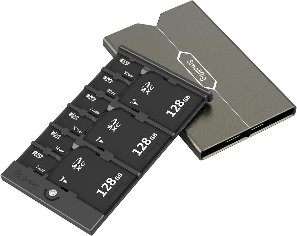 SMALLRIG Memory Card Case Holder Anti-Shock Anti-Fall and Scratch Suitable for SD/Micro SD/SIM Cards for Photography Enthusiasts - 2832 - Image 1