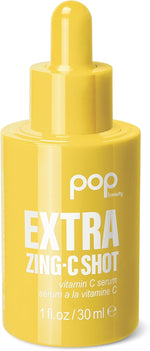 Pop Beauty Extra Zing-C Shot Antioxidant Serum front view bottle packaging