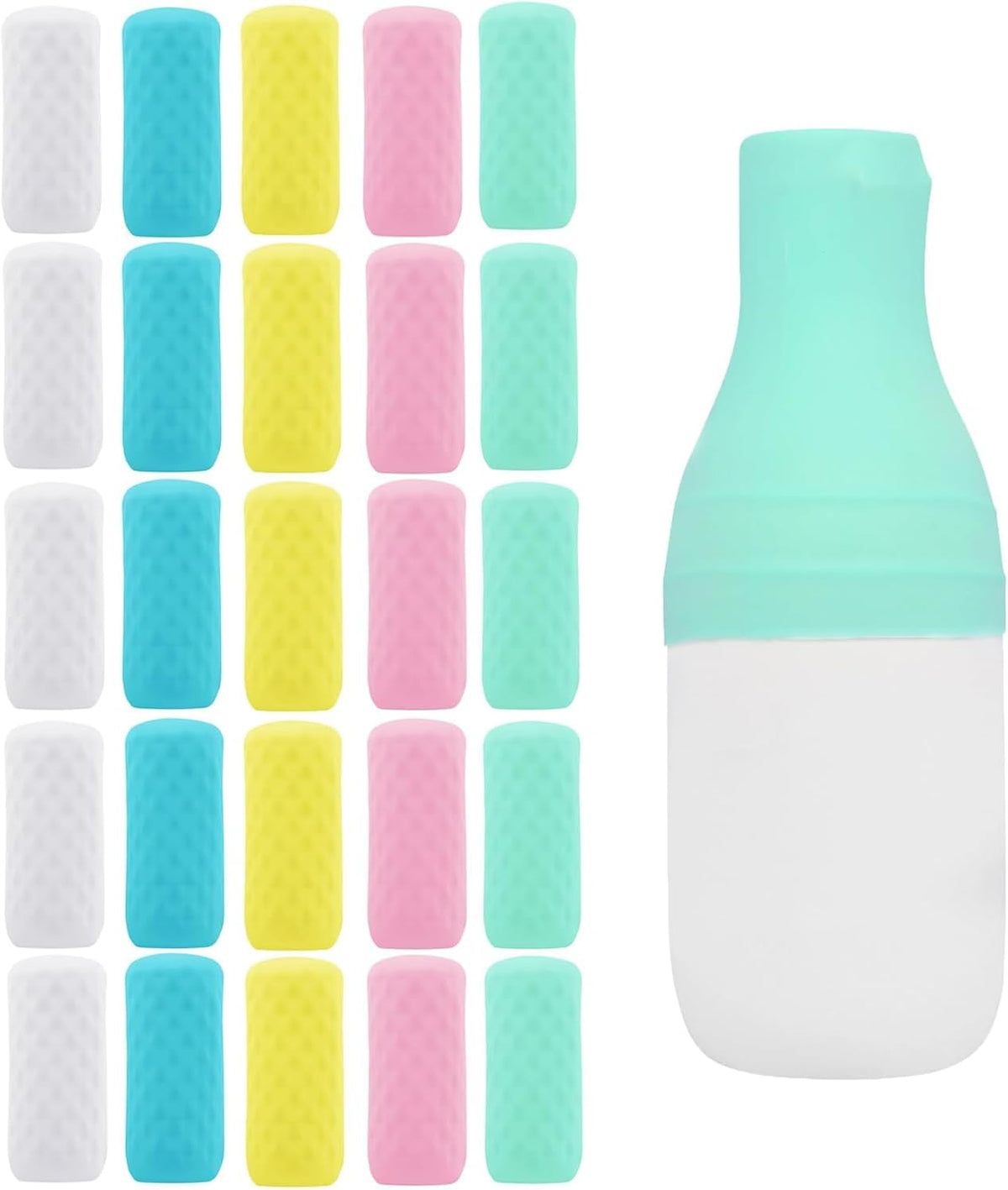 5 Pack Travel Essentials Silicone Bottle Covers Leak Proofing | Cruise Essentials, Beach Vacation Essentials Women Men, Airplane Travel Accessories, Travel Size Toiletries, Travel Must Have - Image 9