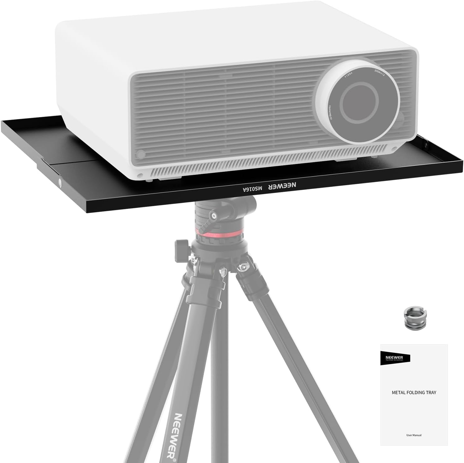 Neewer metal laptop and projector tray front view
