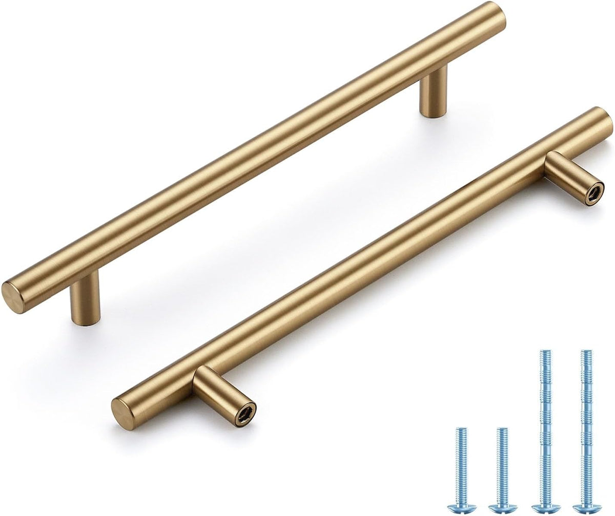 HOME EDIT Gold Cabinet Handles, Drawer Pulls, 4 Inch, 45 Pack | Stainless Steel Pulls, Smooth Bar Grip, Easy Cabinet Upgrade, For Cabinets, Dressers, Bathroom Vanities - Image 11
