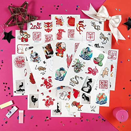 Decorative Lunar New Year gift stickers for women and men