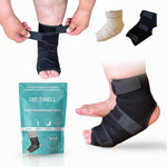 Beltwell Adjustable Foot and Ankle Compression Wraps front view for edema relief