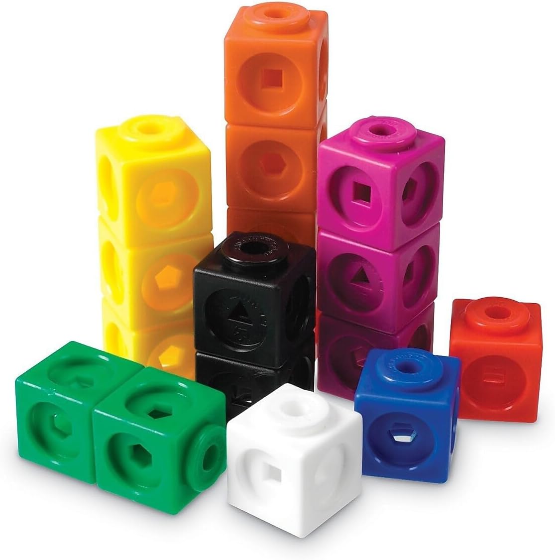 Learning Resources MathLink Cubes front view packaging