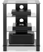 FITUEYES audio rack packaging and included assembly hardware components