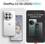 TUDIA OnePlus 12 protective cover back angle displaying textured anti-slip grip