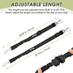 SlowTon Dog Seatbelt, 2 Pack Dog Seat Belt Car Leash Adjustable Elastic Bungee Buffer Heavy Duty Nylon Reflective Pet Safety Tether Connect to Dog Harness for Travel Riding in Vehicle (Daul Clip, B) - Image 5