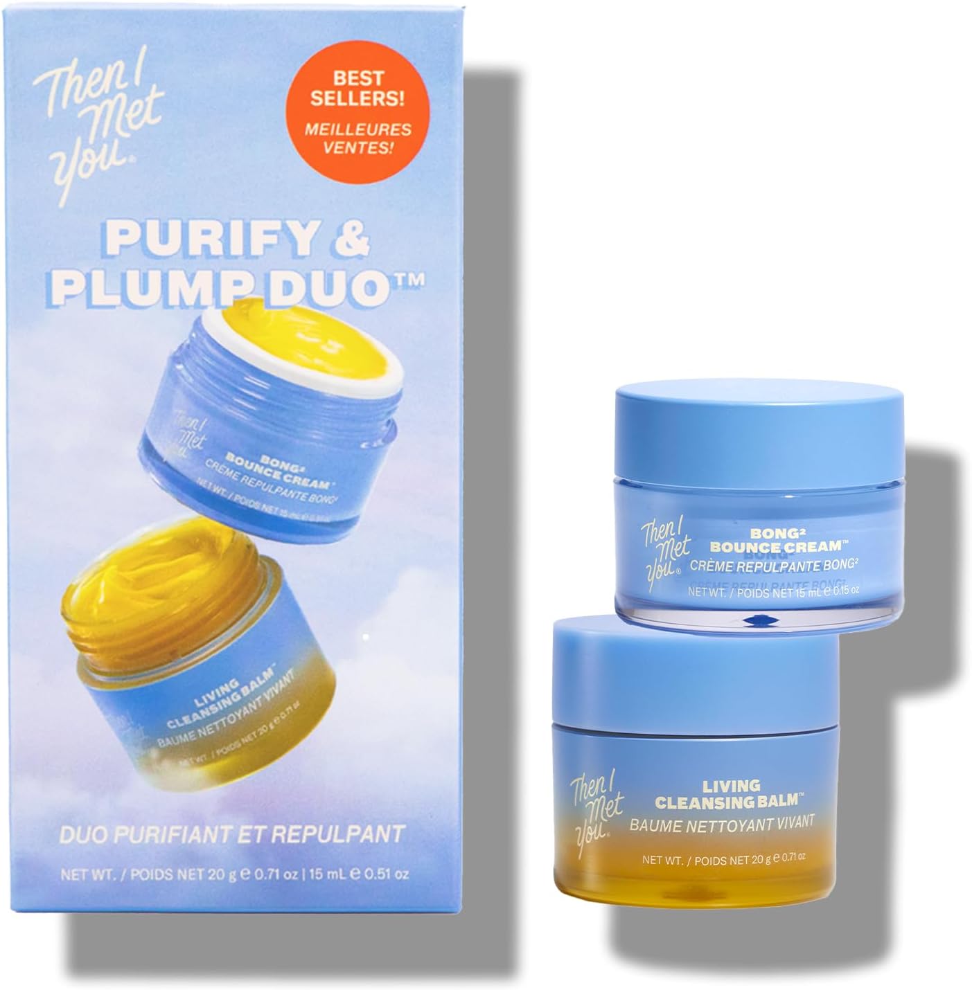 Then I Met You Purify and Plump Duo travel size set front view authentic Korean skincare