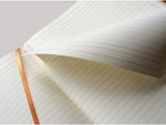 Close up of micro-perforated detachable pages in Rhodia notebook