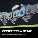 Tallox semi chisel chainsaw chain packaging