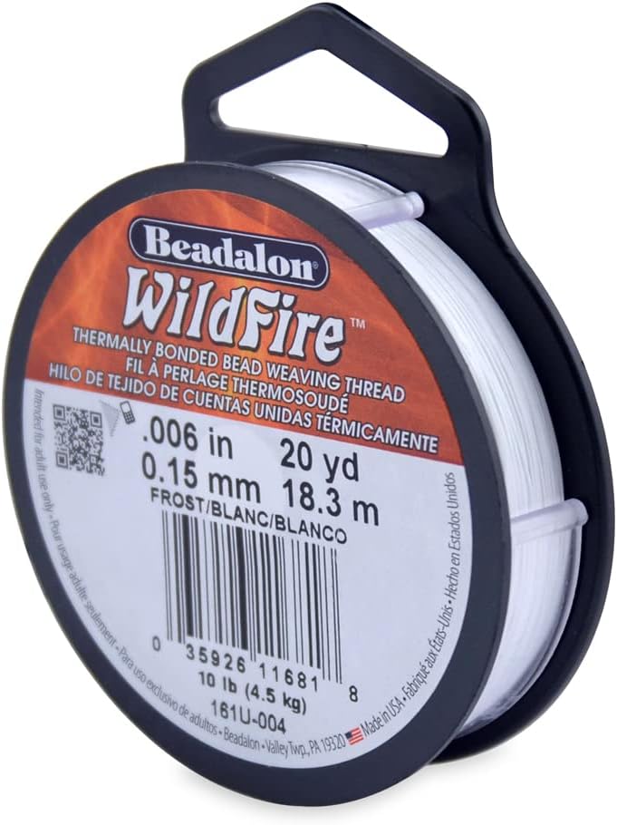 Beadalon Wildfire beading thread spool front view