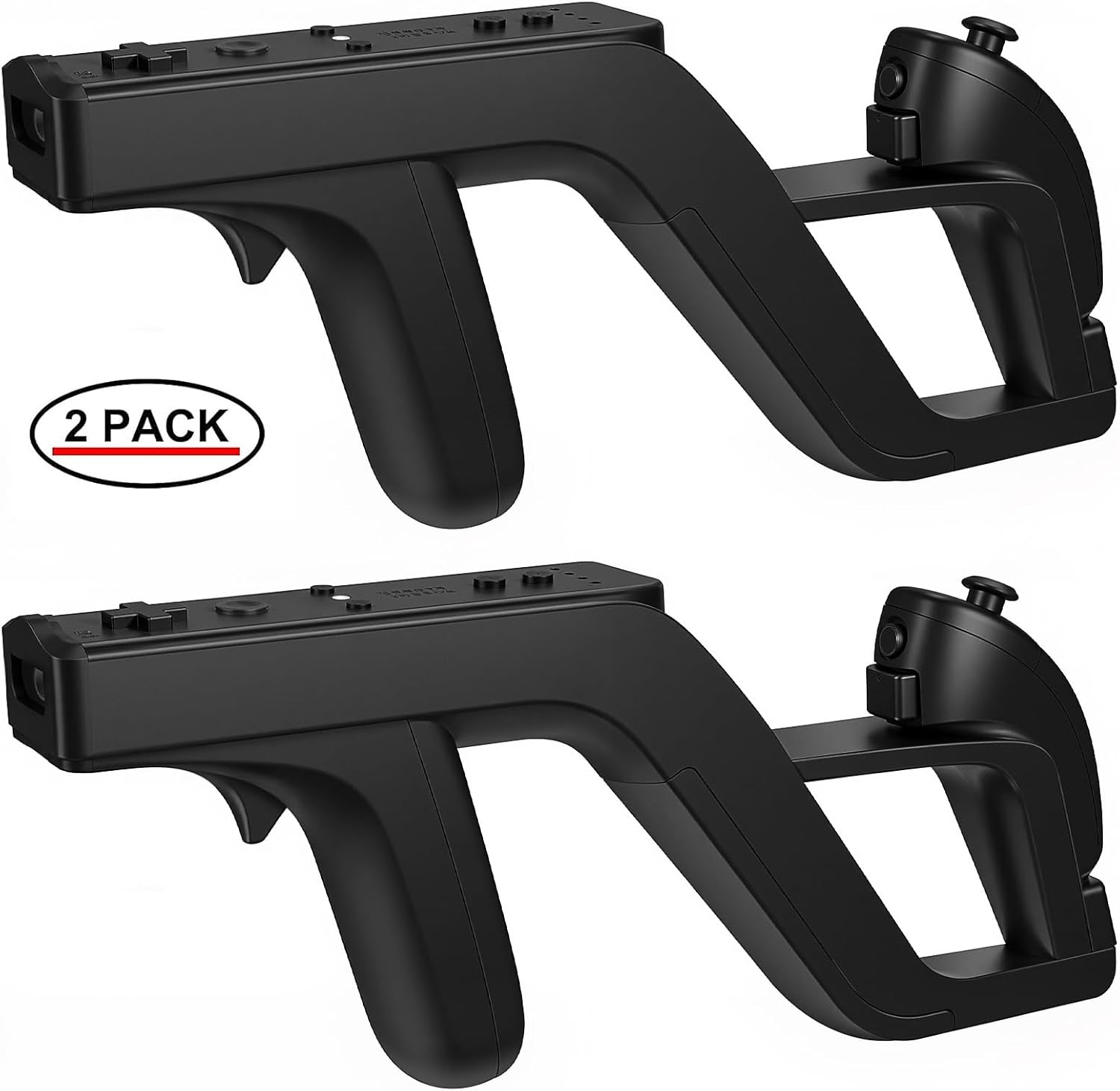 EuroBird Wii Zapper Gun Grip front view showing dual controller slots