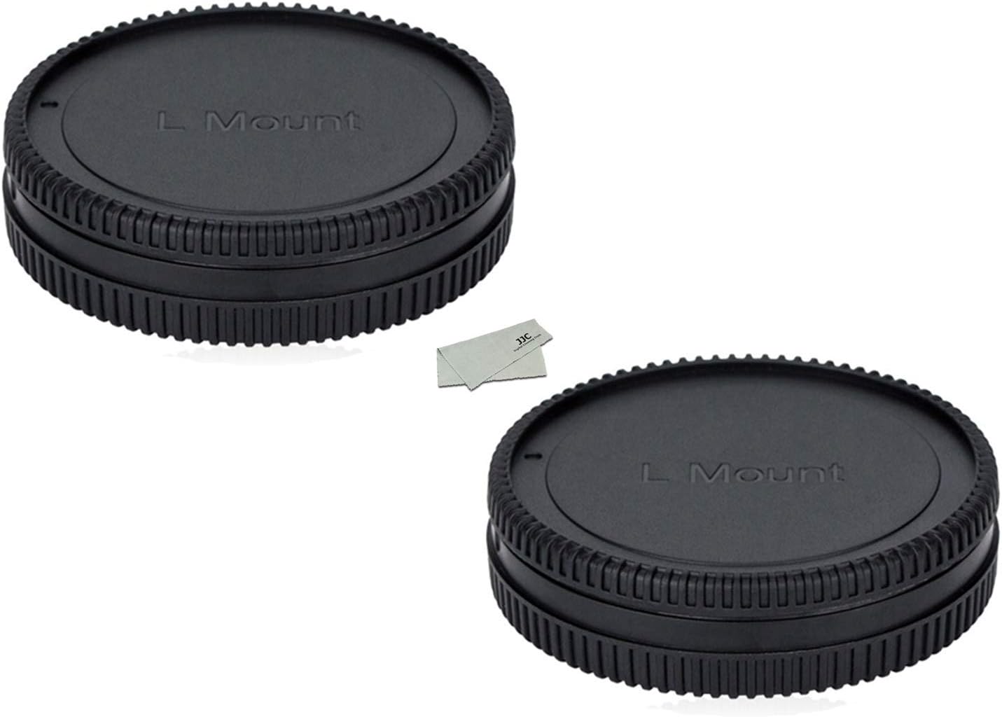 JJC body cap and rear lens cap kit front view packaging