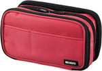 LIHIT LAB Large Capacity Triple Zipper Pencil Case For School Office College, Big Capacity 8 Compartments Pencil Bag Holder Adults Teen Boys Girls, Travel Cosmetics Storage, Jet Black (A7556-124) - Image 13