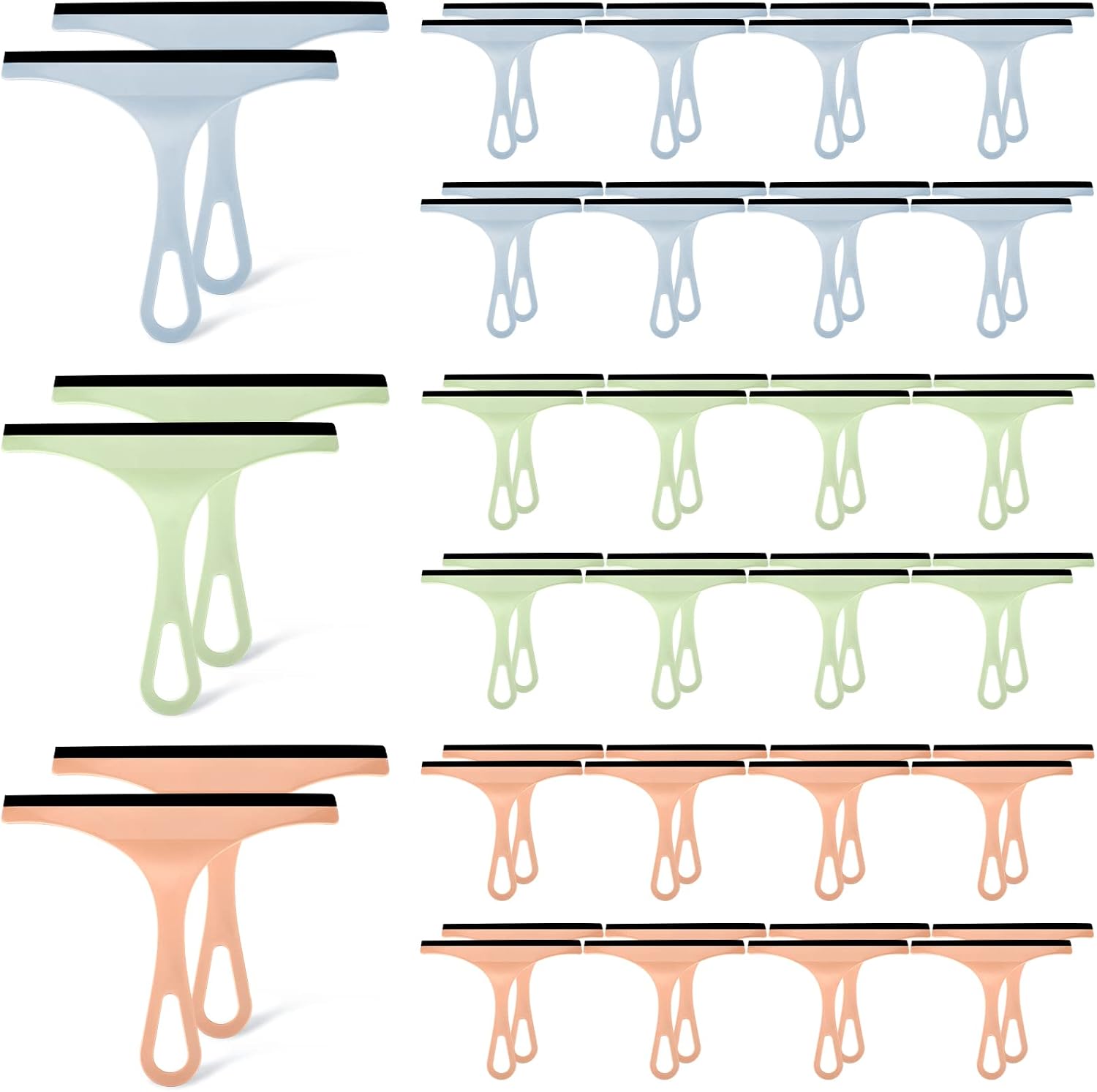 Didaey silicone shower squeegee front view showing the 8.7 inch flexible blade and ergonomic handle.