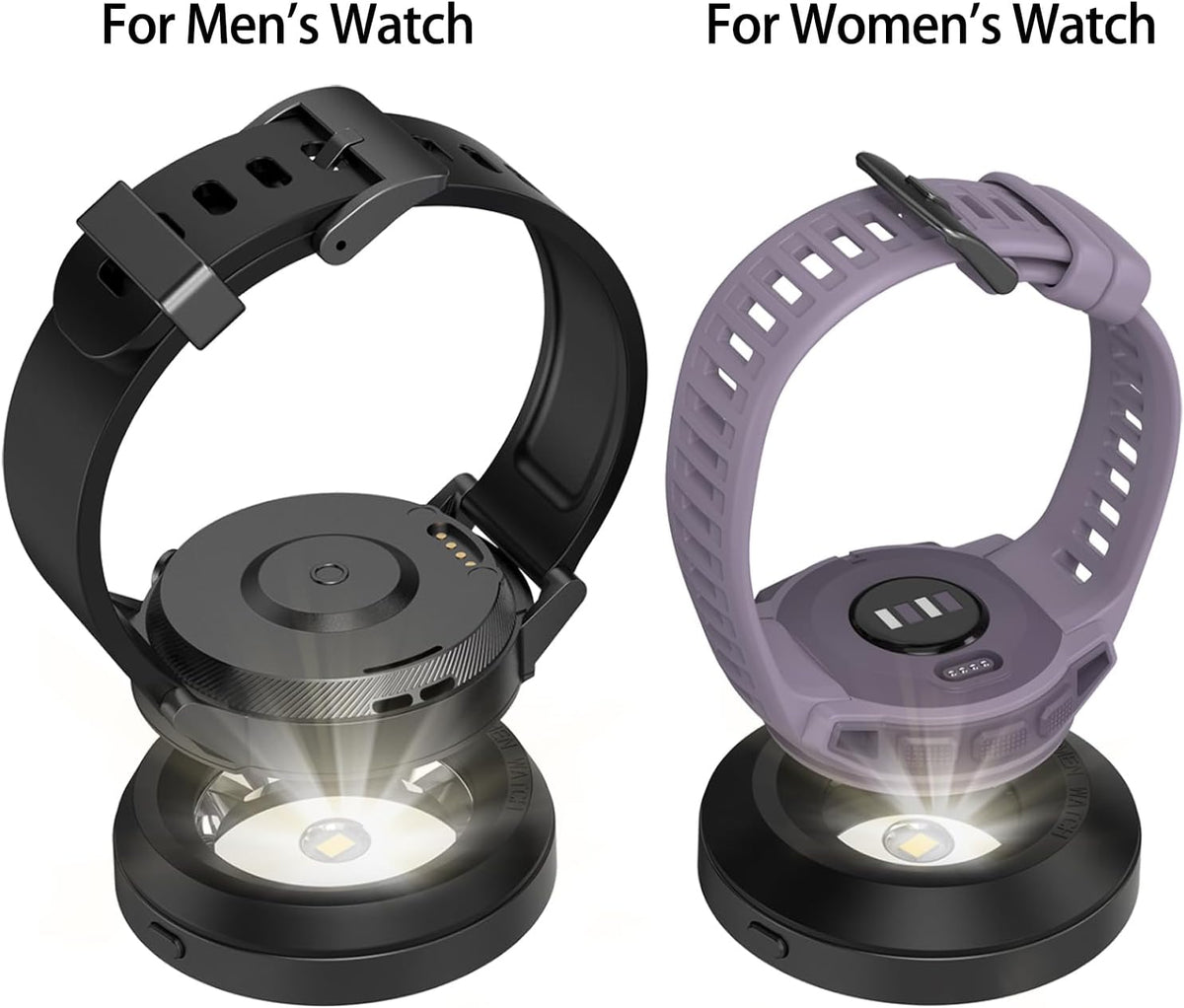 Rounkin watch charger with USB-C cable attached