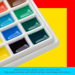 MEEDEN 12-well watercolor palette top down perspective