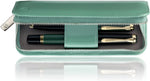Pelikan leather case showing tuck-in flap closure mechanism