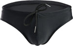 Mens Solid Swim Briefs Drawstring Bikini Sport Swimsuit - Image 14