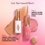 Charlotte Tilbury Unreal Healthy Glow Blush Stick - Buildable Cream Makeup with a Skincare-Infused Formula - Easy to Use, Blendable & Leaves Skin with a Luminous Sheen - Image 9
