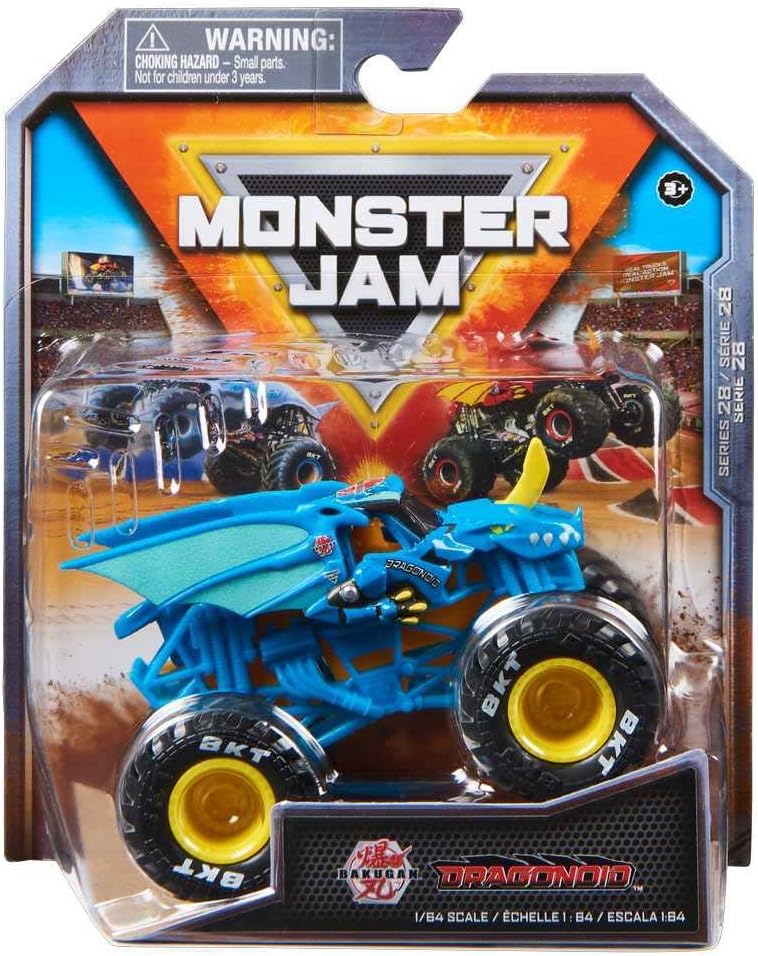 Monster Jam Dragonoid diecast truck front view toy collectible