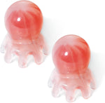 Bruislard octopus head massager comb pink two pack front view scalp relaxation tool