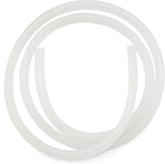 Elitzia 39 Inch Silicone Tube front view showing the flexible white transparent replacement hose for microdermabrasion machines.