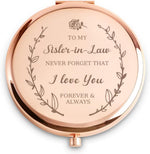 Daricano metal makeup mirror surface and polished finish close-up