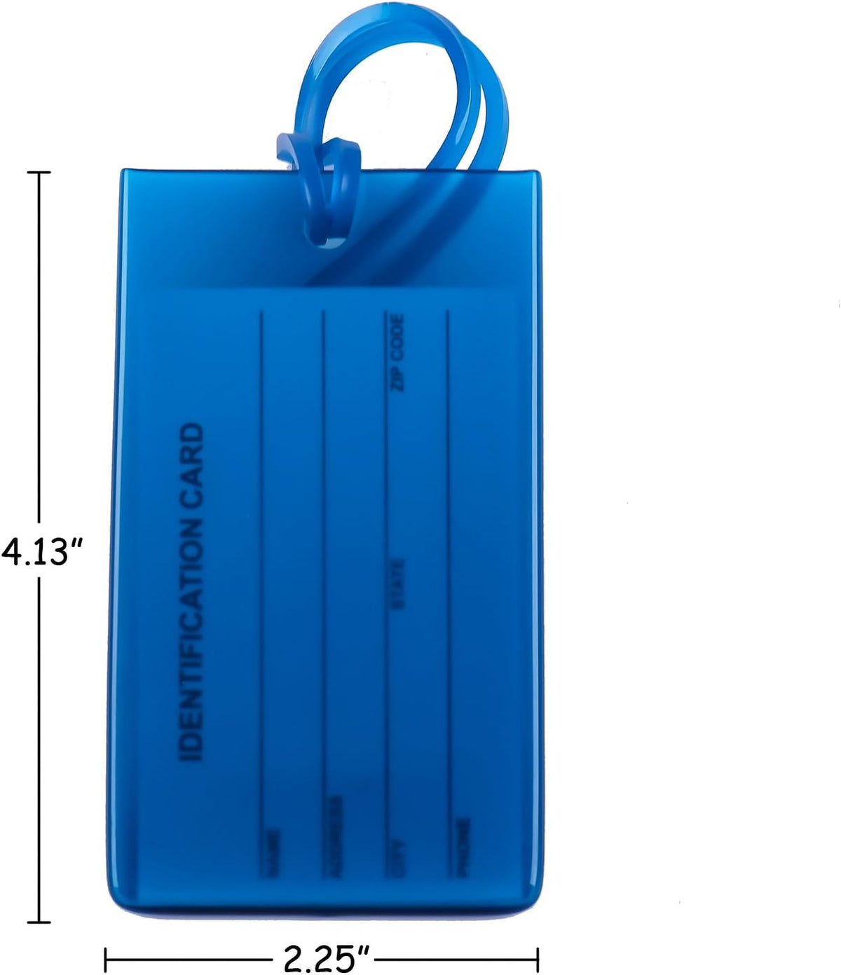 AI-DEE luggage tags showing durable bendable silicone material
