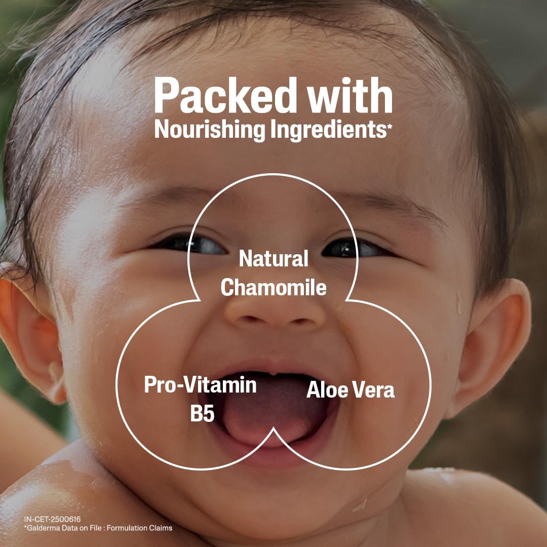 Cetaphil baby shampoo texture and consistency display