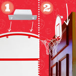 Included mini basketballs and hand pump accessories