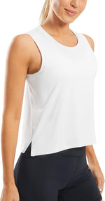 JOYSPELS ice silk workout tank top front view