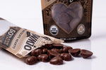 Rawmio organic fair trade chocolate hearts packaging