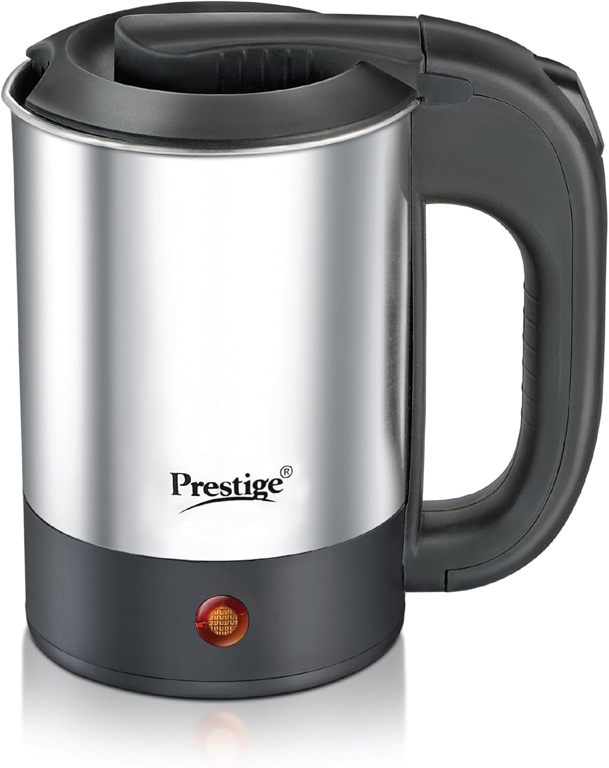 Prestige Stainless Steel Electic Travel Kettle 0.5 L V2 (0.5 L with Concealed Element), 700 Watts, Silver - Image 1