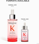 Back side of Kérastase Genesis hair serum with product details