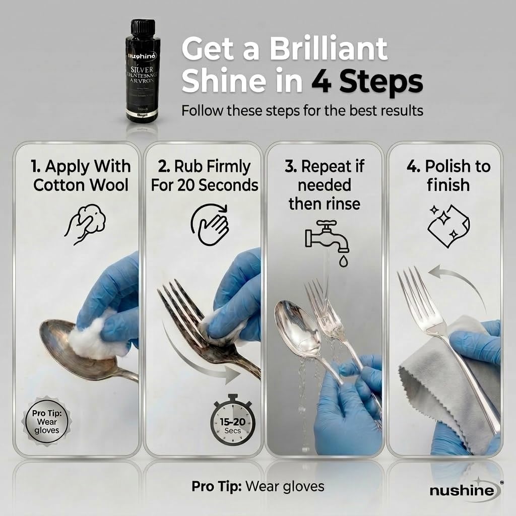 Nushine silver maintenance solution bottle back view