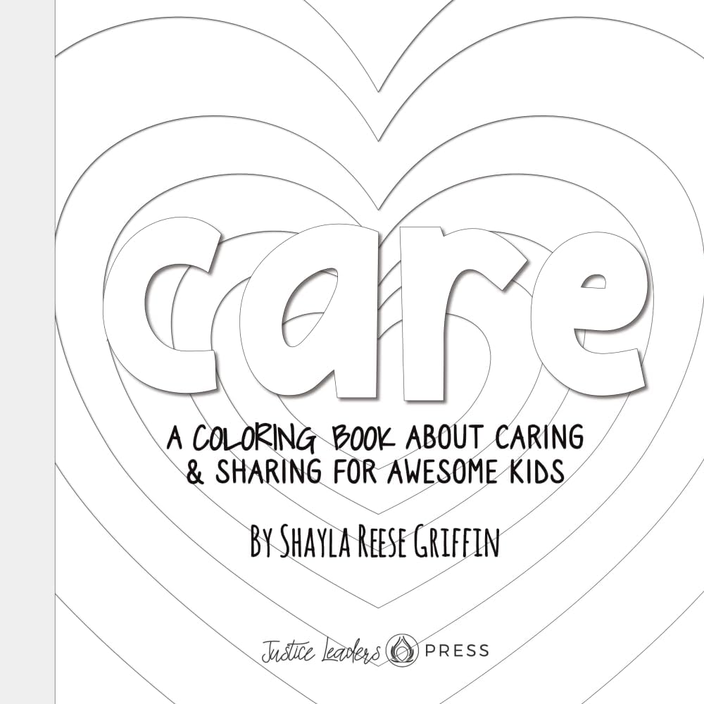 Shayla R Griffin Care coloring book front view paperback edition