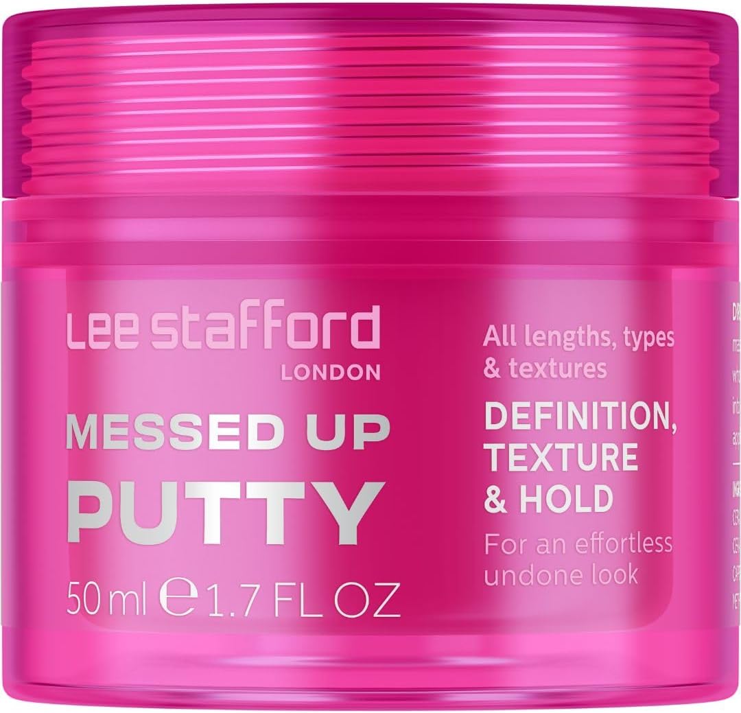 Lee Stafford Messed Up Putty 50ml front jar view