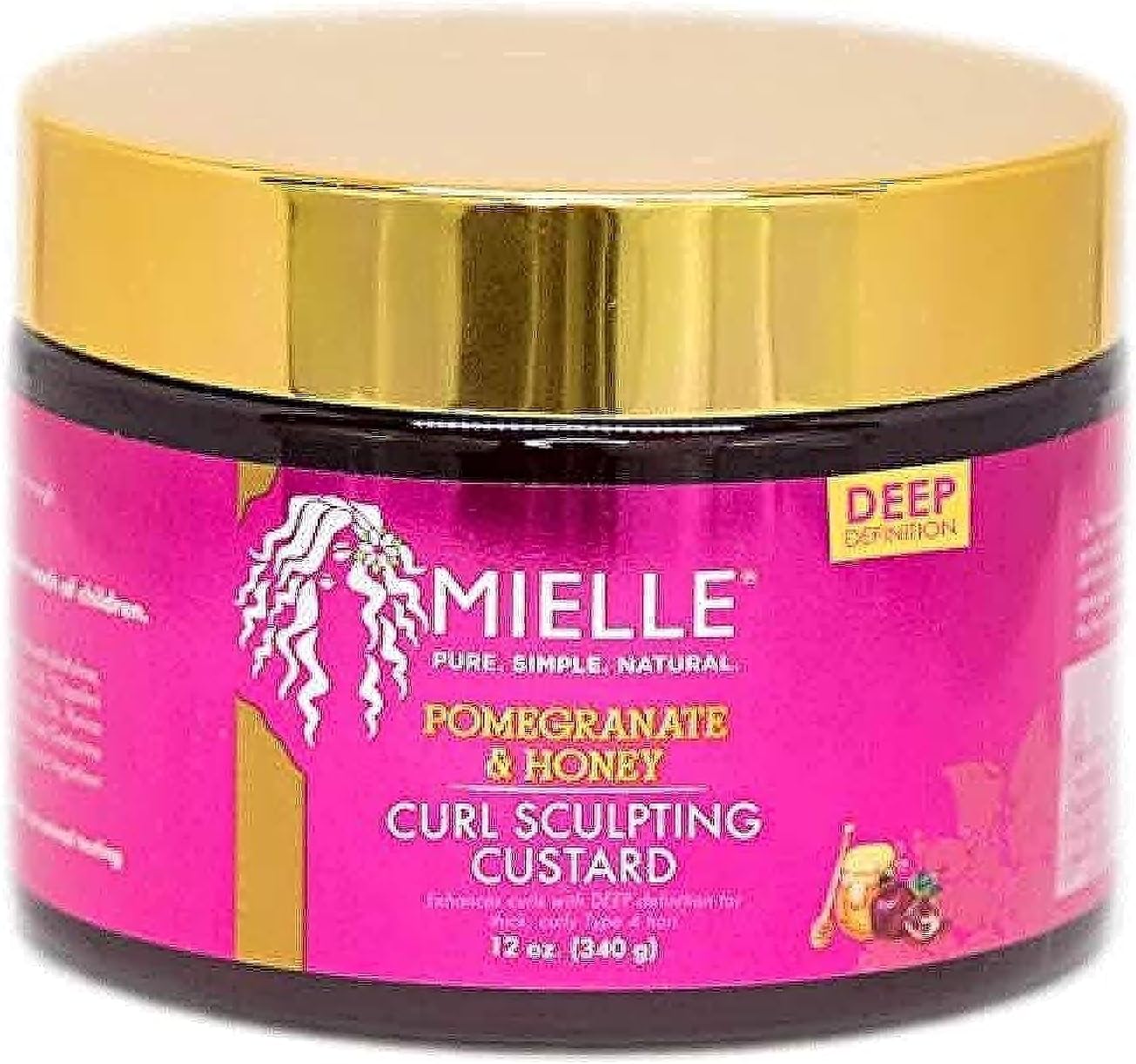 Mielle Organics Pomegranate and Honey Coil Sculpting Custard two pack front view authentic USA imported hair care for Type 4 curls