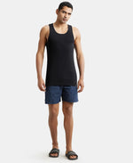 Jockey men FP04 modern black large racerback design view