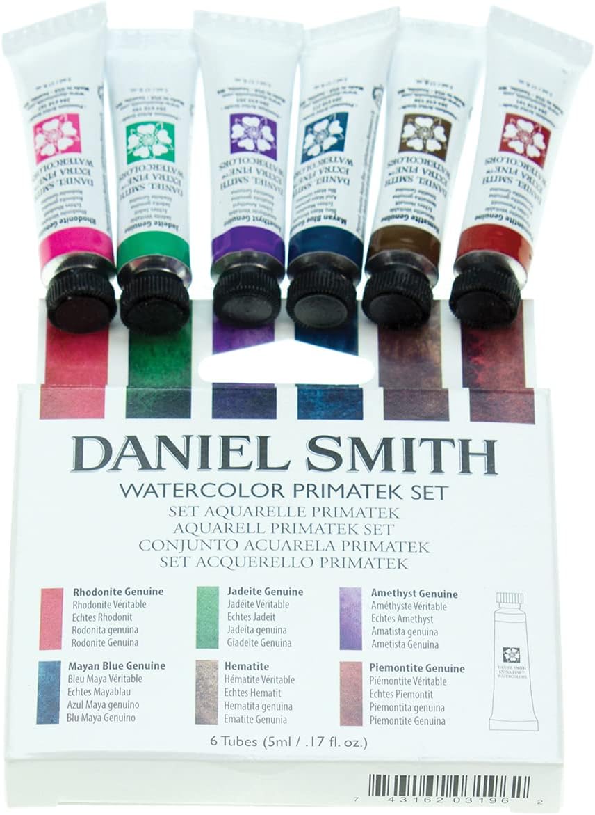 Daniel Smith Primatek Introductory Watercolor Set front view artist paint tubes