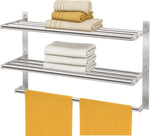 Side profile of the 16-inch hotel style bathroom organizer.