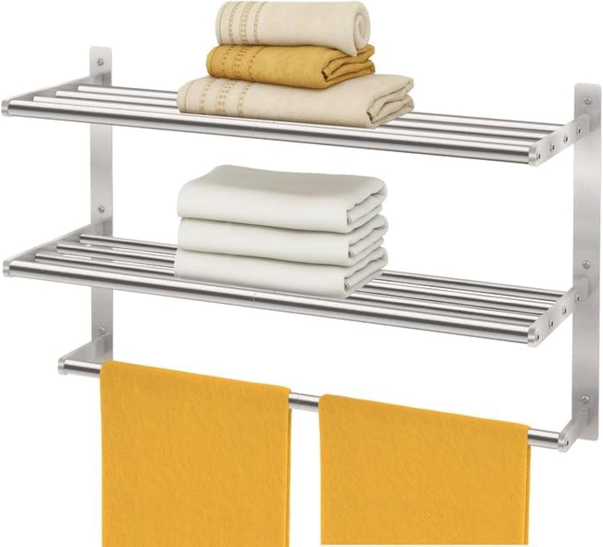 Side profile of the 16-inch hotel style bathroom organizer.
