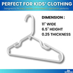 Children clothes hangers smooth finish detail view