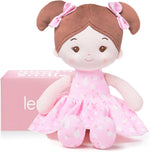 LeyaDoll FloraBelle 12 inch soft baby rag doll front view